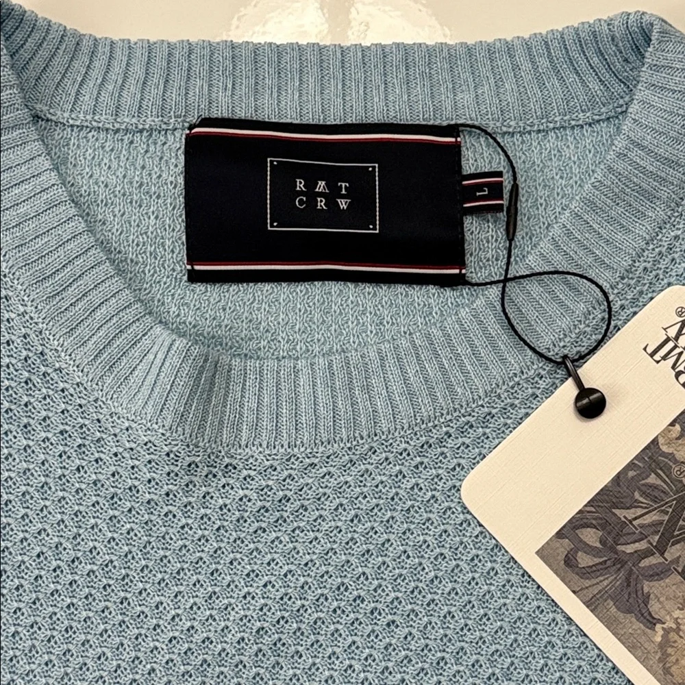 ROMANTIC CROWN Light Blue RMTCRW Sweater Size L
